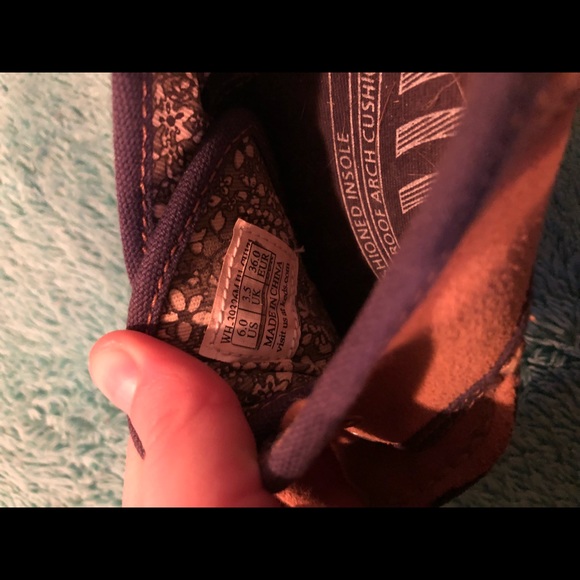 Navy and Brown Suede Keds - Picture 8 of 8